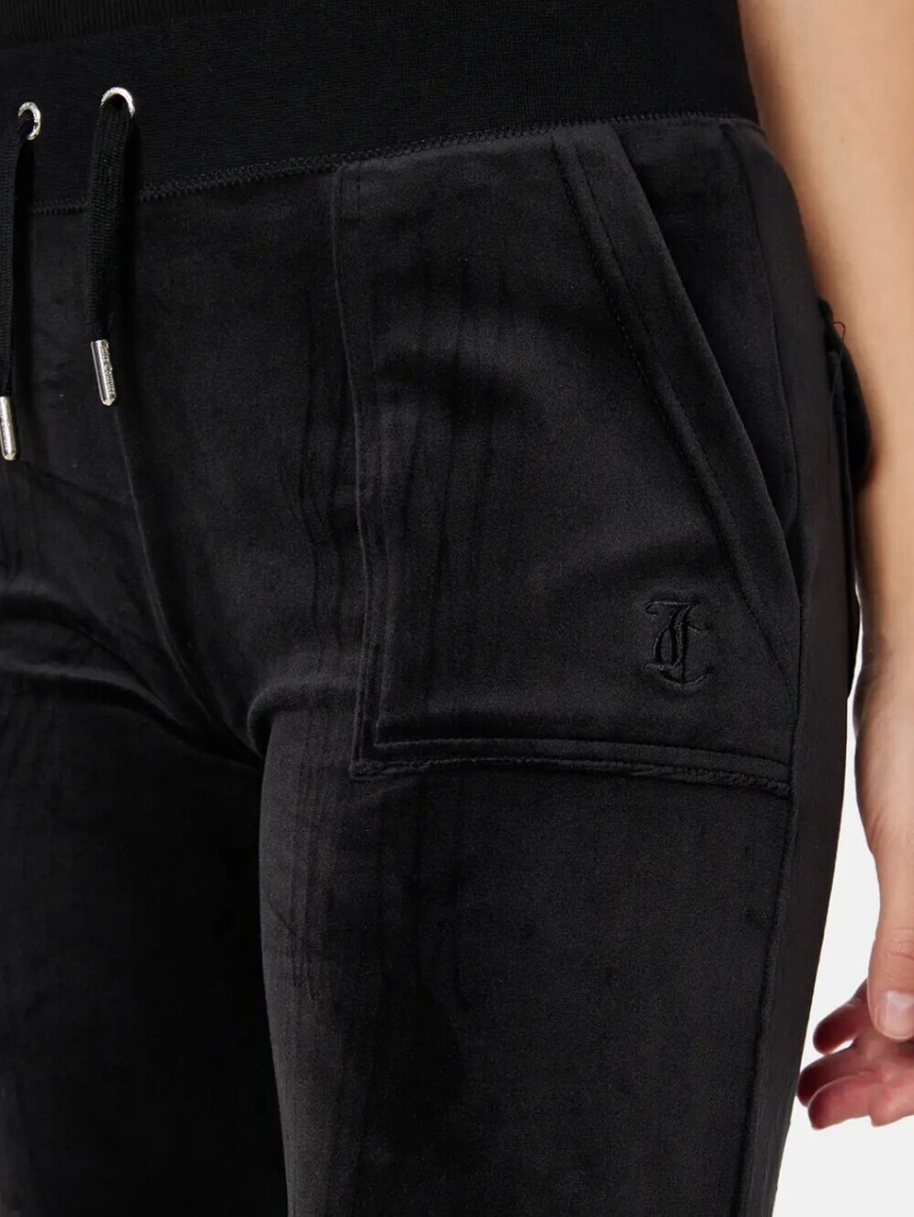Juicy Couture Classic Velour Del Ray Pant In Black Size S Rare - Picture 3 of 7